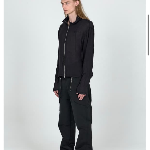 플라스틱 프로덕트 VEIL CREPE ZIP JACKET S