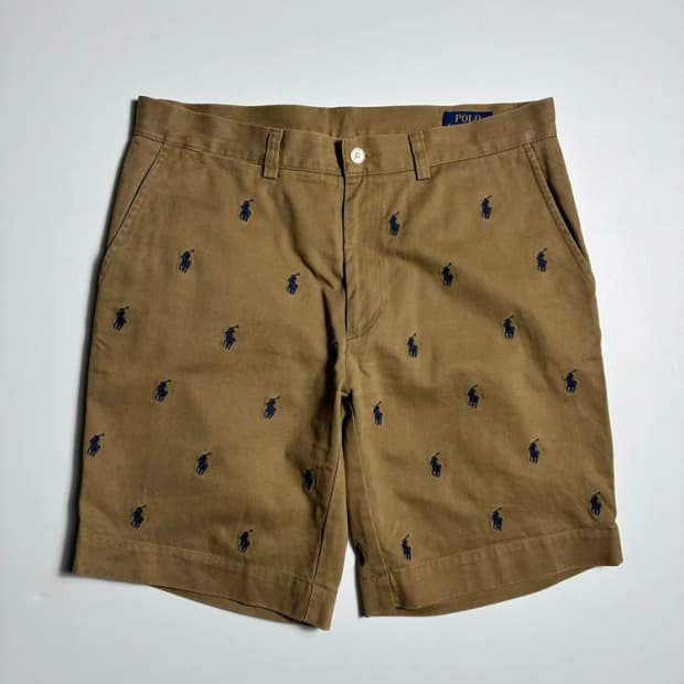 폴로 랄프로렌 클래식핏 포니 자수 코튼 반바지 R3175