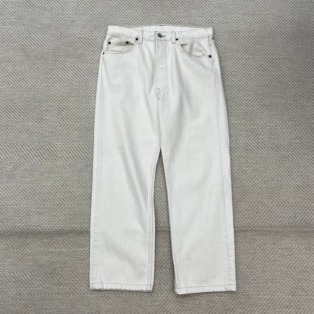 usa리바이스 501 화이트 데님 팬츠 r2575