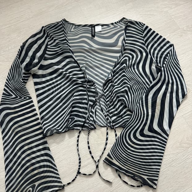 H&m 지브라 가디건 커버업