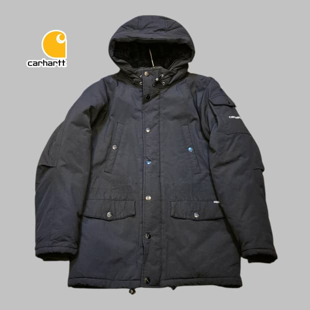 S 칼하트 블랙 패딩점퍼 