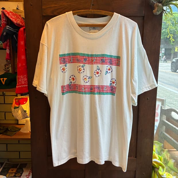90’s Floral Graphic Tee Made in USA