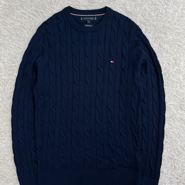 타미 힐피거 꽈배기 니트/#310