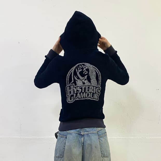 HYSTERIC GLAMOUR 히스걸 로고 후드집업