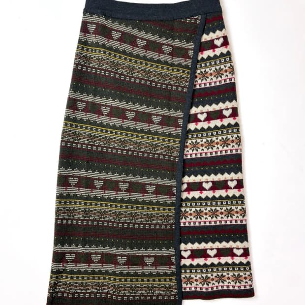 Isola Marras 알파카 버진 울 스커트 PN5679