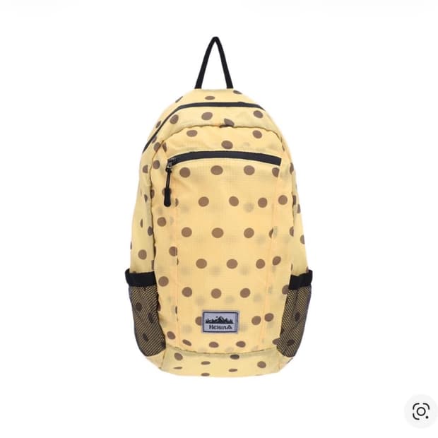 하이산 도트 백팩 옐로우 미개봉