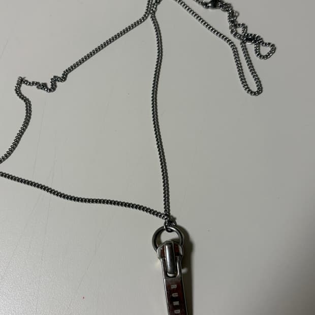 지퍼 팬던트 목걸이
