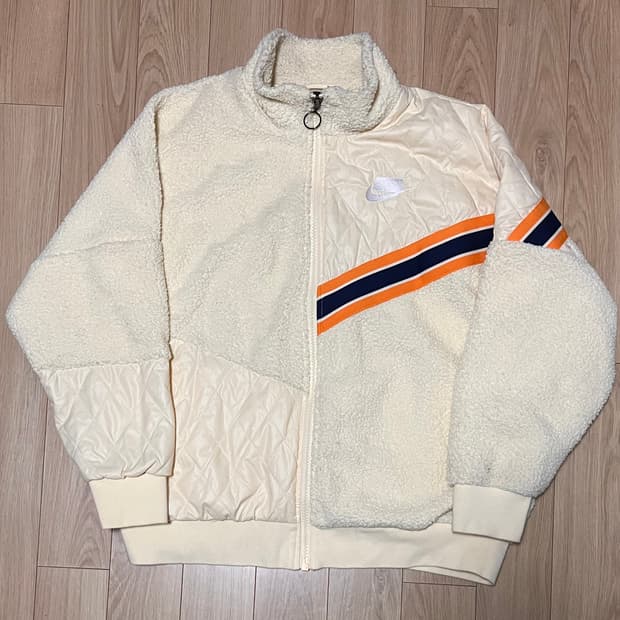 나이키 플리스 자켓 아이보리 L
