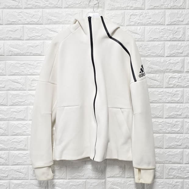 택포// 아디다스 Z.N.E 화이트 후드집업 XL