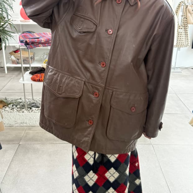 JPN 멘즈플랑드르 90‘s 오버핏 리얼레더 소가죽자켓