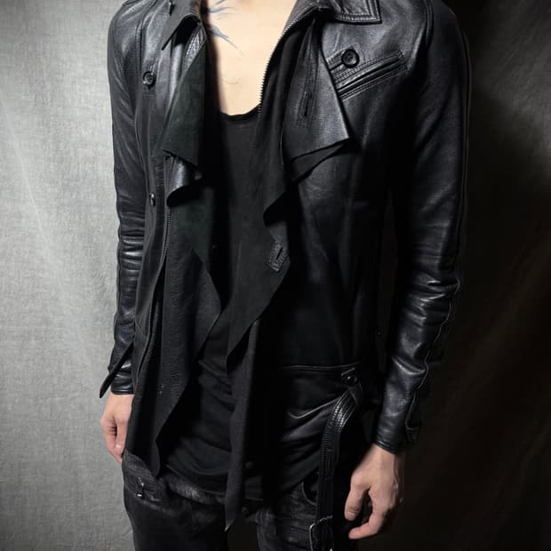 .efilevol Leather Jacket