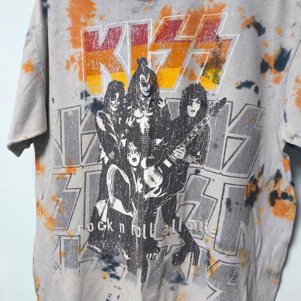 [XL] Liquid Blue KISS Band tee