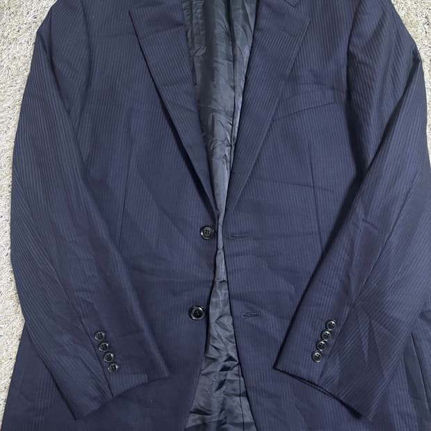 일제 ISLAND FERRI 스트라이프 울 블레이저 사이즈 105-110