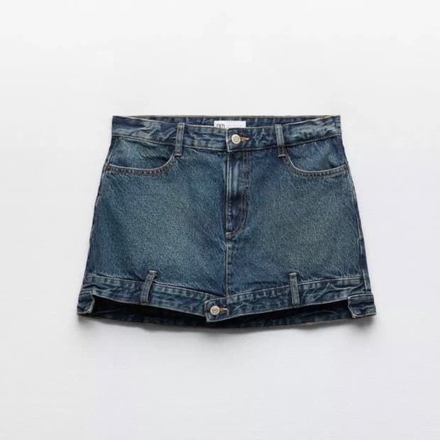 ZARA 데님 미니스커트