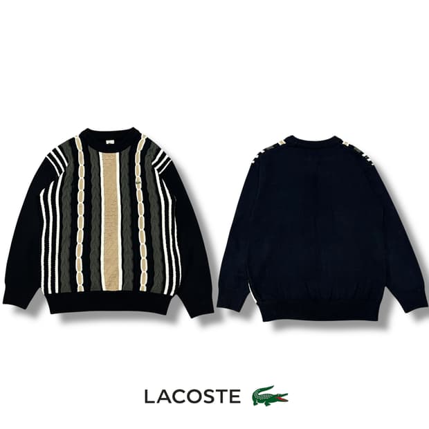 라코스테 에스닉 케이블 니트 s08763