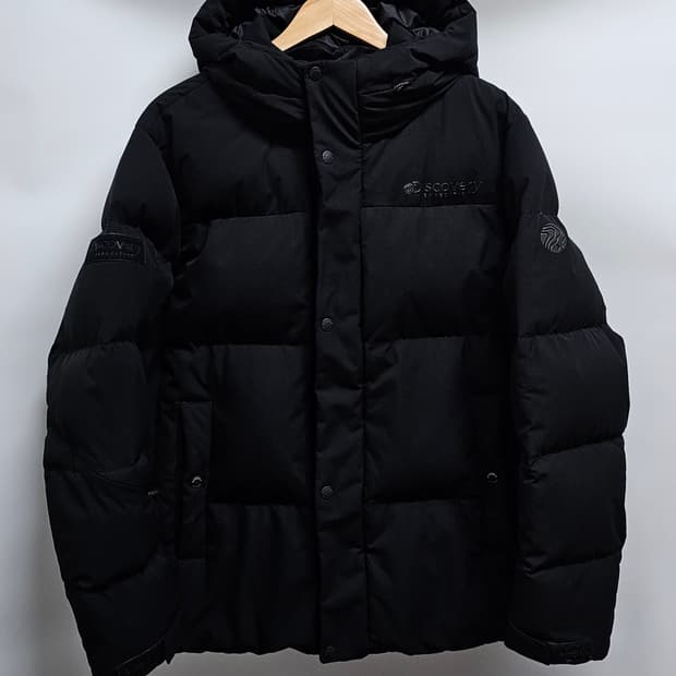 디스커버리 구스다운 후드패딩 100