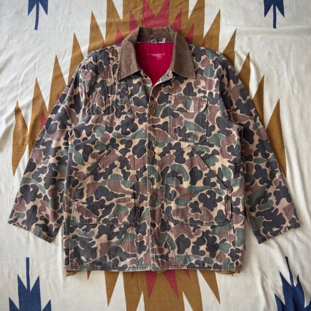 70s sears Duck Camo Hunting Jacket