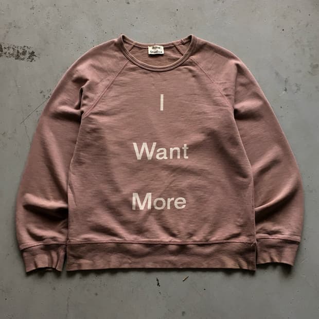 14FW  Acne Studio Slogan Sweat Shirt