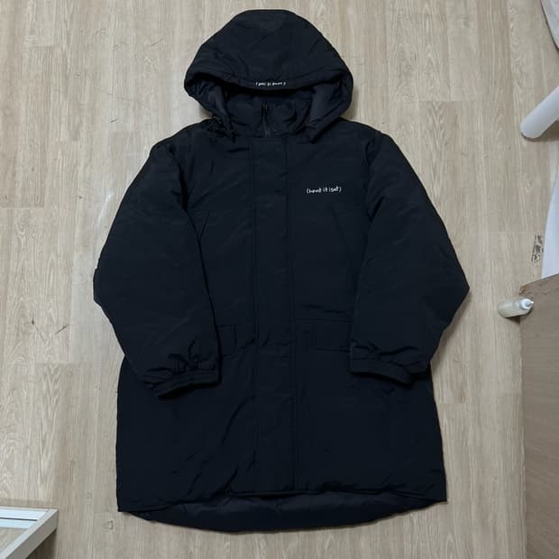 와릿이즌 로고 헤비다운 하프 패딩 L/100 