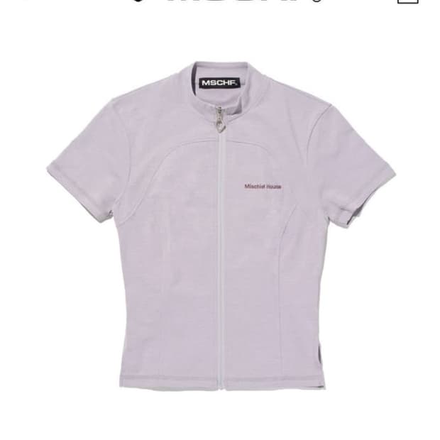 mschf 미스치프 MOCK NECK ZIP UP SHORT SLEEVE