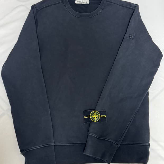 [L]스톤아일랜드 크루넥 블랙 맨투맨