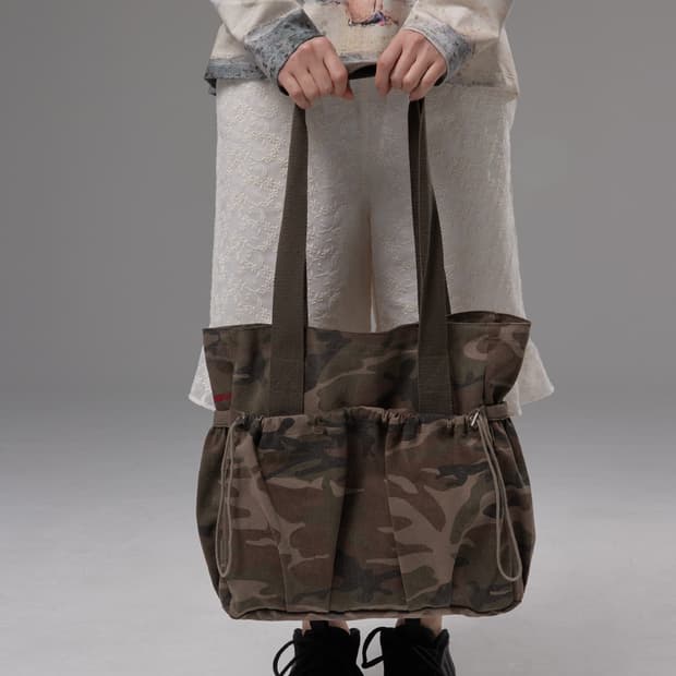 피브스피브스 카모 토트 백 Camo Canvas Tote Bag