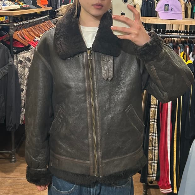 [HI] VTG 레더 자켓 브라운