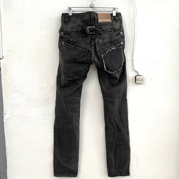 존갈리아노 08FW 아카이브 펑크 데님 팬츠