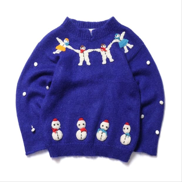 Vtg Snowman Sweater

