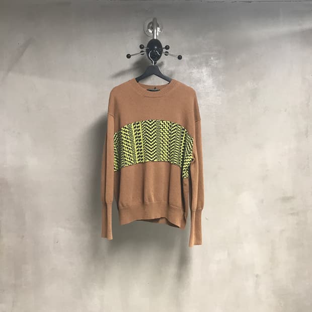 스텔라맥카트니 브라운 패턴 니트 S