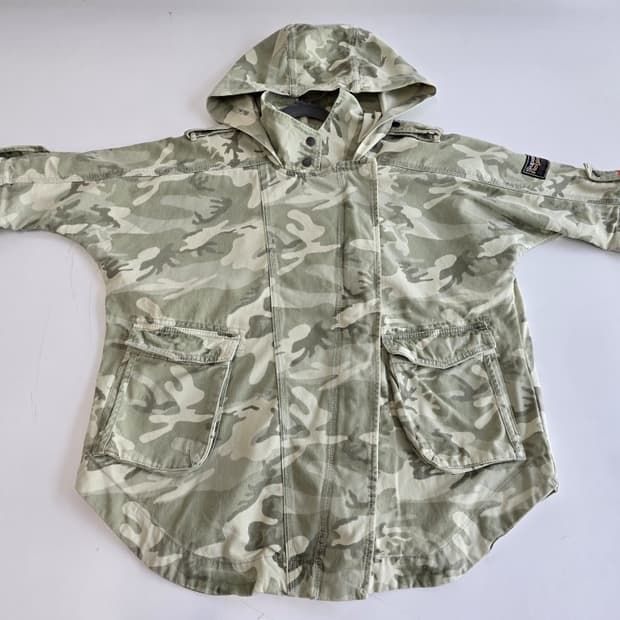수퍼드라이 카모 밀리터리 자켓 XS