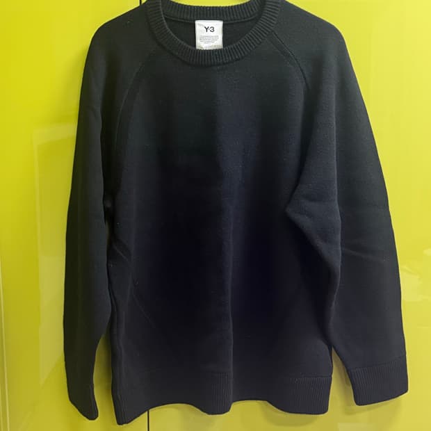 [L] Y-3 블랙 니트