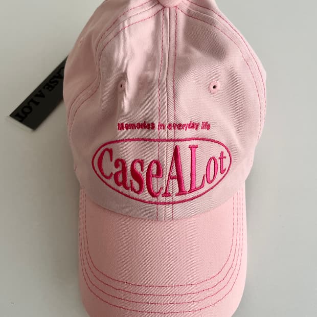F) 새상품 케이스어랏 볼캡 핑크