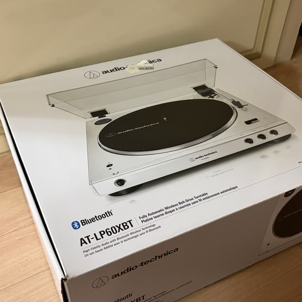 오디오테크니카 AT-LP60XBT 화이트 턴테이블