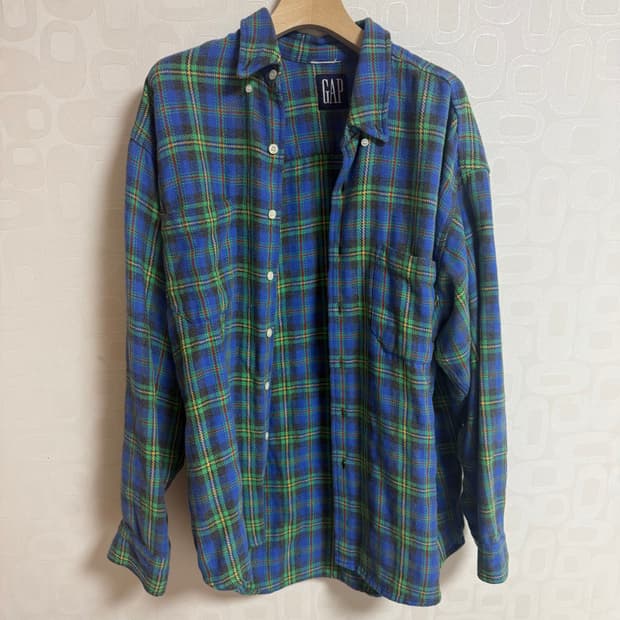 90S GAP 체크 셔츠