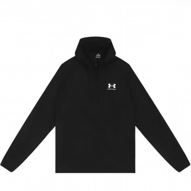 (무료배송)언더아머 라이벌 우븐 윈드브레이커 블랙 화이트