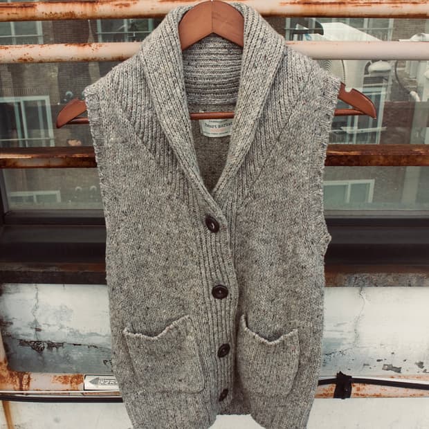 JP vintage wool knit vest