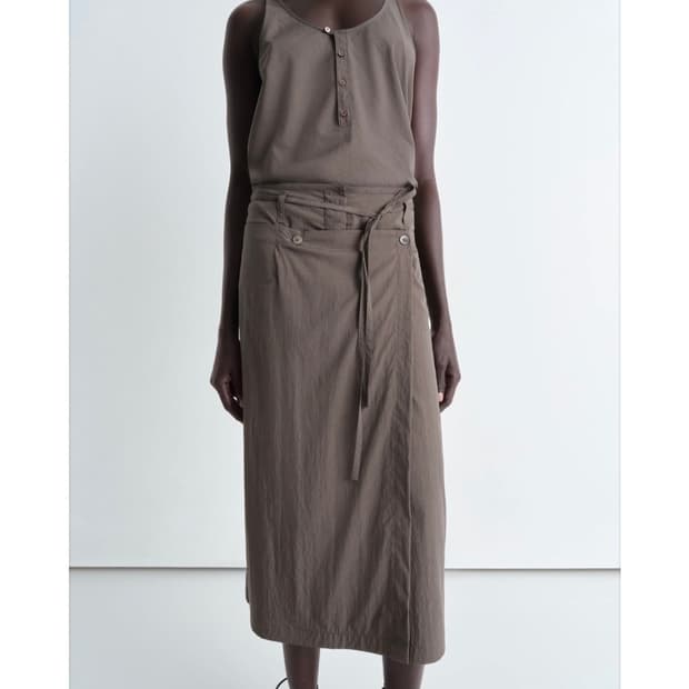 Lemaire 컨버터블 미디 스커트