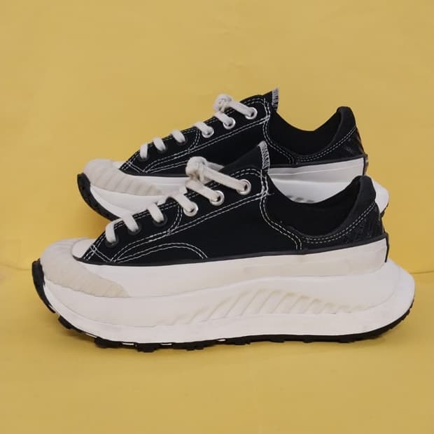 남녀공용 컨버스 척 70 AT-CX 블랙 로우 운동화 (245)