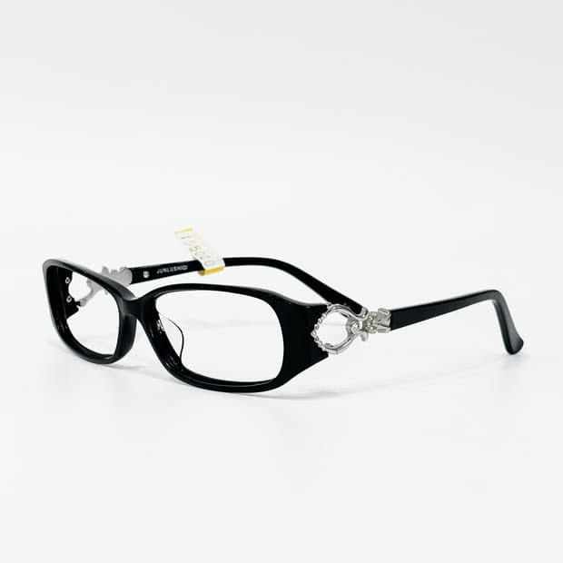 JUNLUSHIQI 블랙 뿔테 데드스탁 빈티지안경
