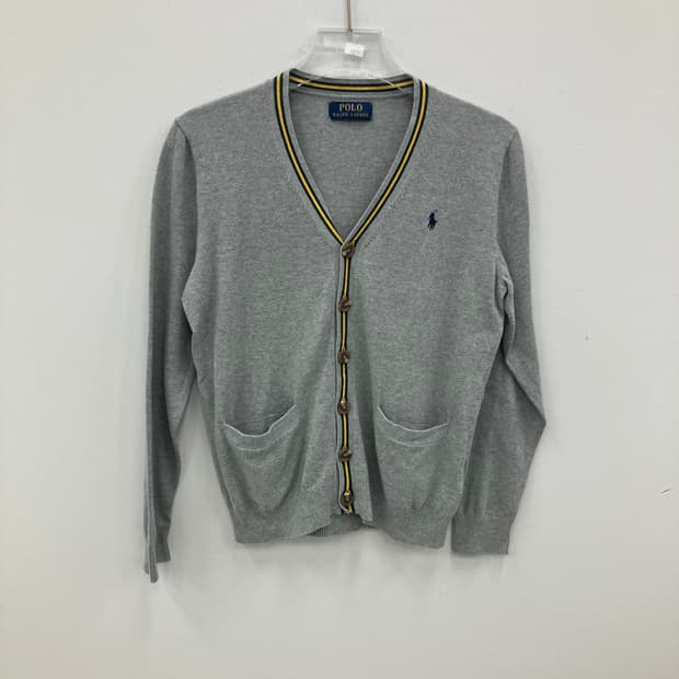 폴로 랄프로렌 그레이 V넥 가디건