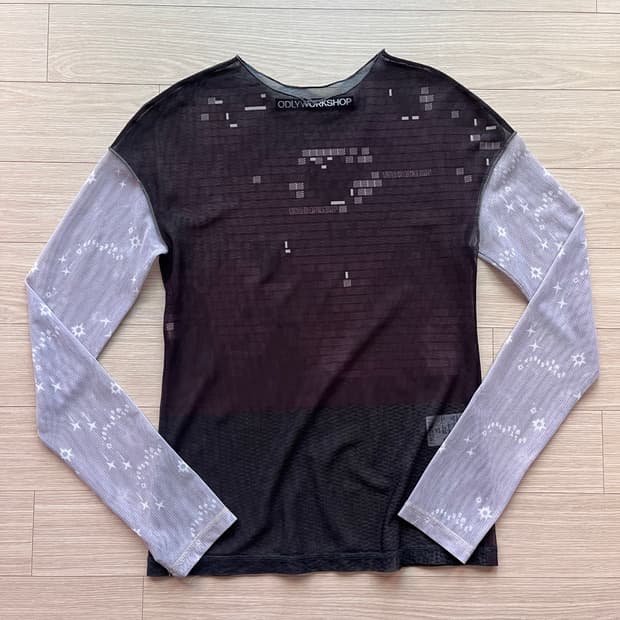 오들리워크샵 mesh long sleeve