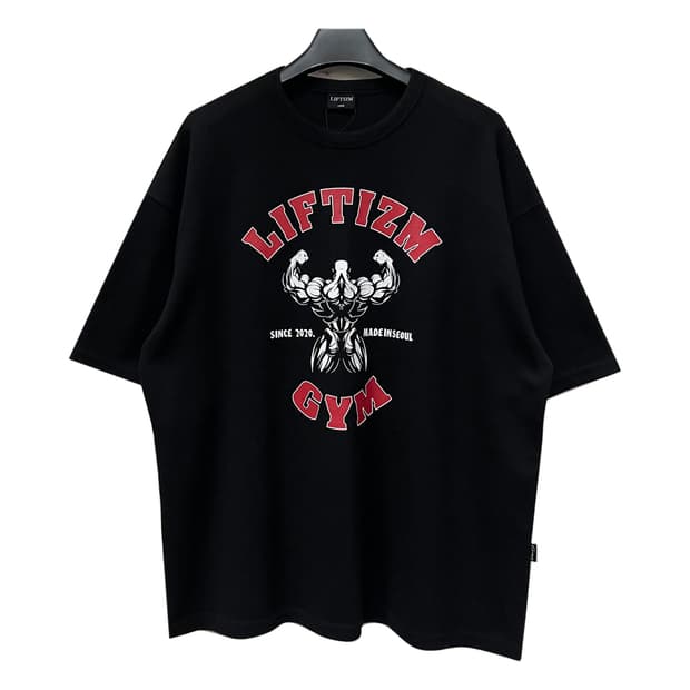 리프티즘 GYM 헤비웨이트 오버핏 반팔티 L