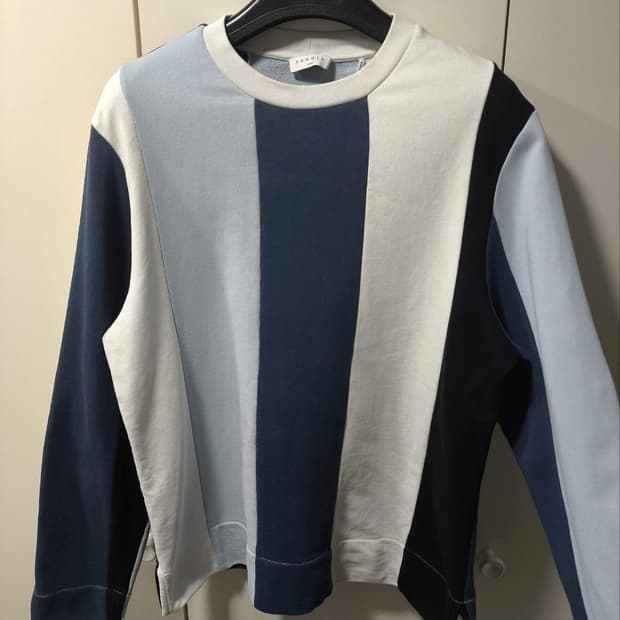 M 산드로 스트라이프 코튼 스웻셔츠 맨투맨