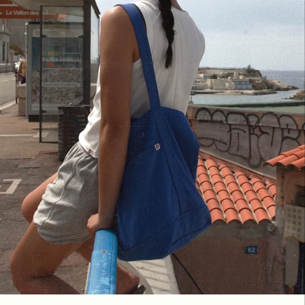 (새제품)부디무드라 가방 블루 버킷백 BM bucket bag_Blue
