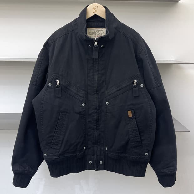 게스 진스 90s 패러슈트 봄버 자켓