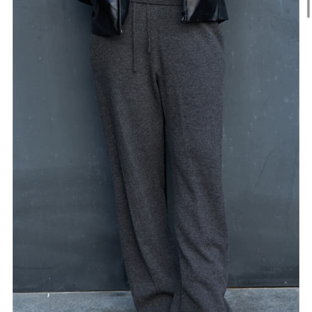 머듈 니트팬츠 블랙 2