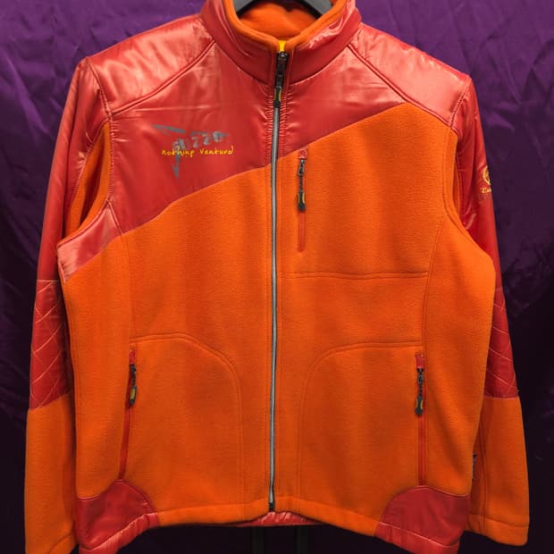 푸조 배색 플리스 자켓 110