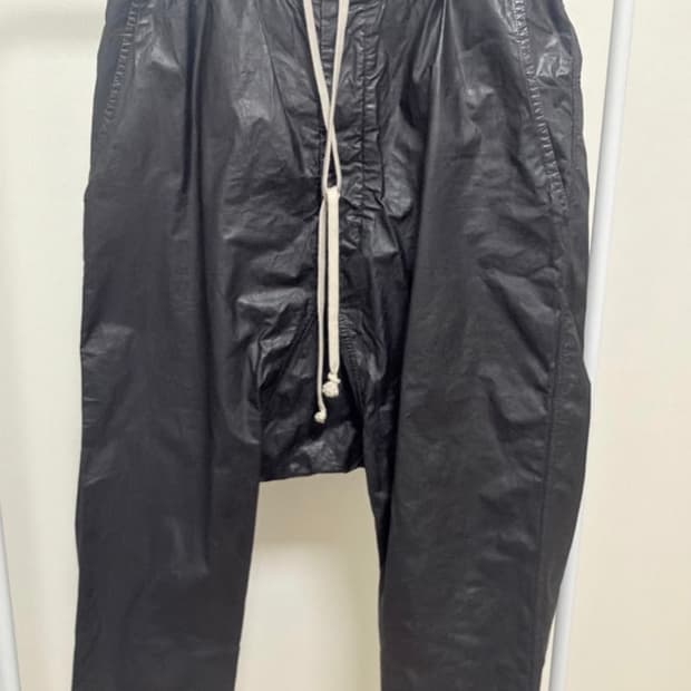 행거정리 릭오웬스 코팅배기진 s 백화점택