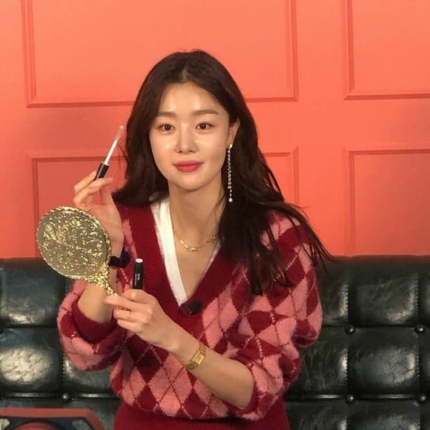 보카바카 아가일 니트 핑크